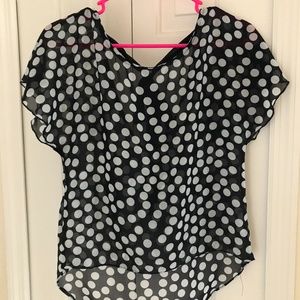 Polka dot blouse